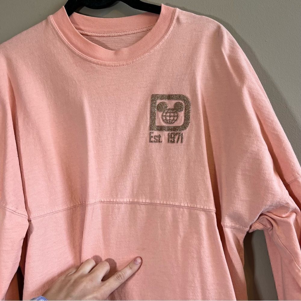 Disneyworld Spirit Jersey‎ Rose Gold Glitter Spirit Jersey XS - Picture 11 of 14
